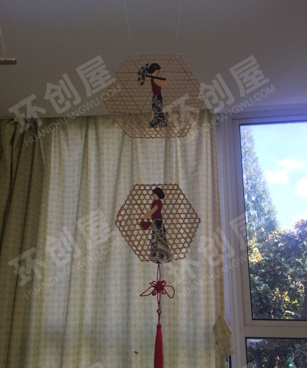 幼儿园中国风挂饰环创图片