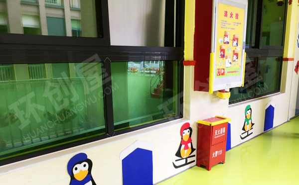 幼儿园走廊冬天主题墙边框外框图片