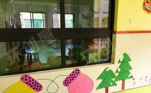 幼儿园走廊冬天主题墙边框外框图片