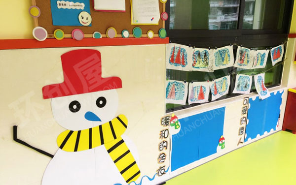 幼儿园走廊冬天主题墙边框外框图片
