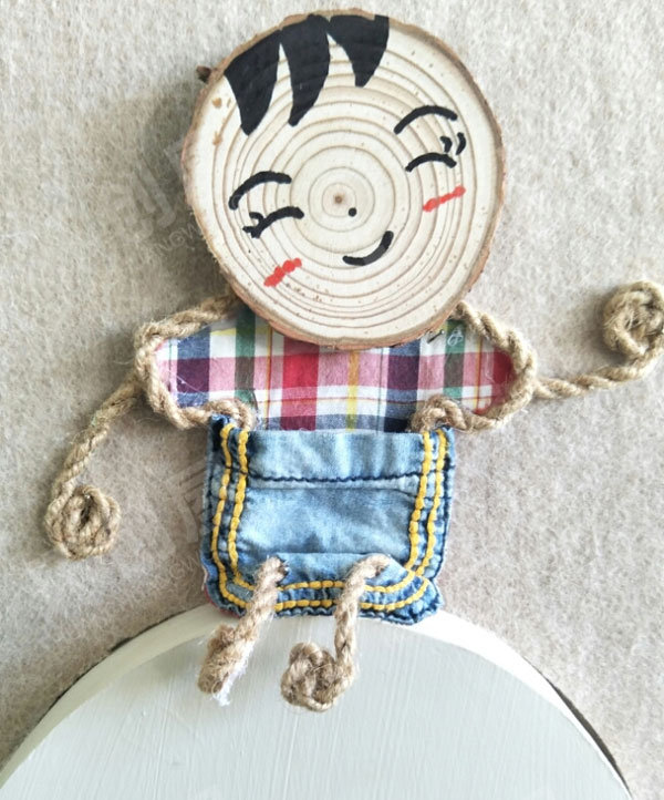 幼儿园布艺小人作品展示图片