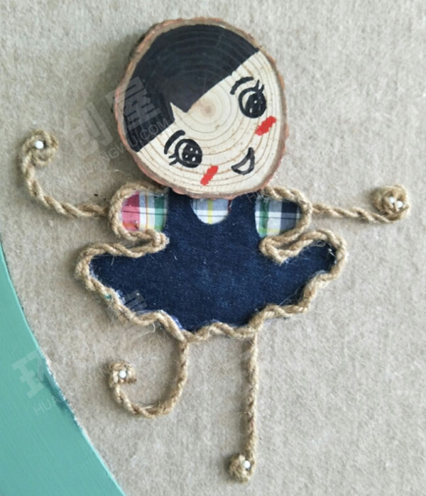 幼儿园布艺小人作品展示图片
