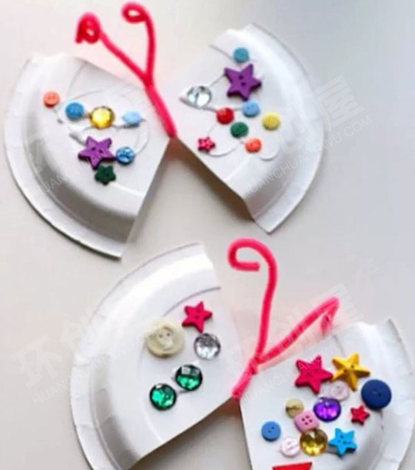 幼儿园作品展示纸盘手工图片