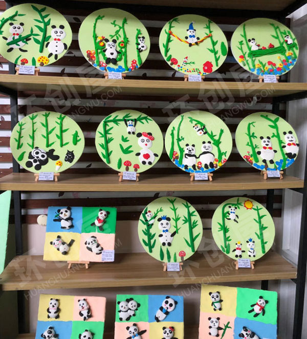 幼儿园艺术节作品展中国风图片