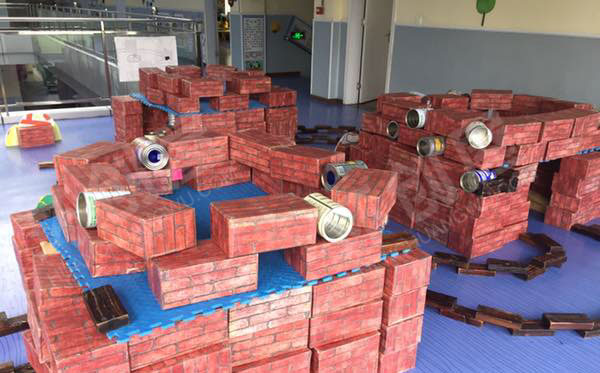 幼儿园建构区搭建游戏图片