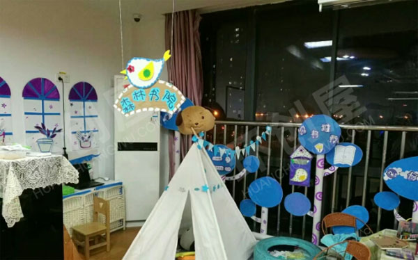 幼儿园阅读区废物利用物色图片