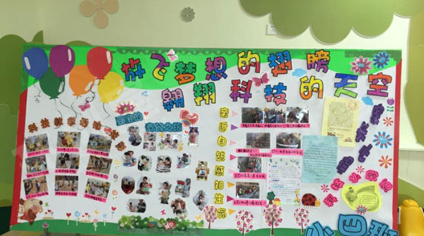 幼儿园科学主题墙面图片