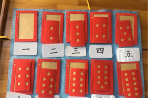 幼儿园益智区扑克牌数物对应图片4张