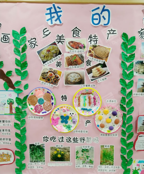幼儿园主题墙我的家乡图片