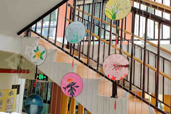幼儿园挂饰团扇画图片