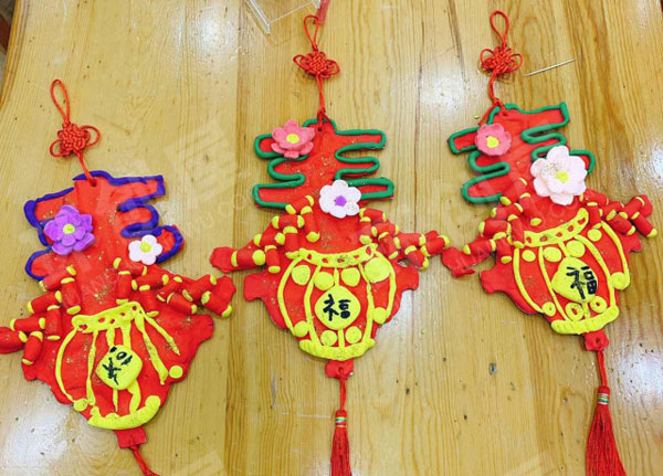 幼儿园轻粘土春节挂饰图片