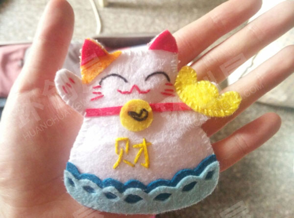 幼儿园手工不织布挂饰图片