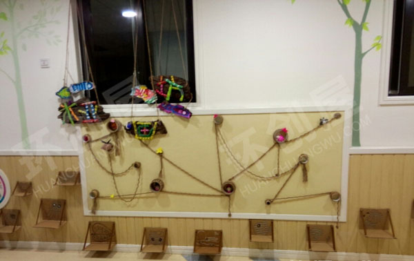 幼儿园走廊墙壁作品展图片