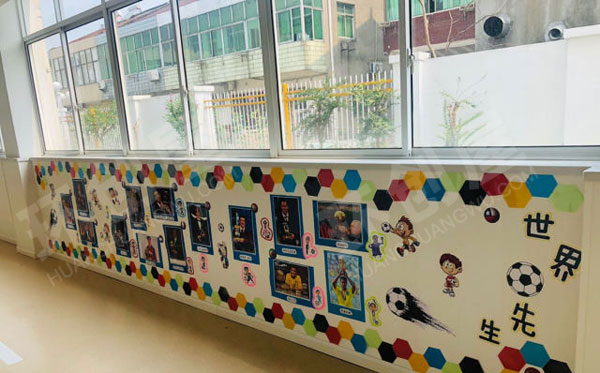幼儿园足球特色学校文化墙图片