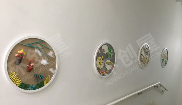 幼儿园简单可爱而精致的走廊布置图片
