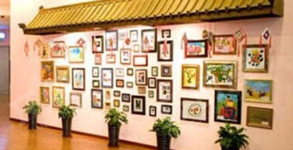 幼儿园美丽的中国风建筑作品展示图片