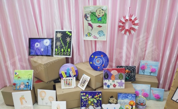 幼儿园童心童画趣味美术作品展图片
