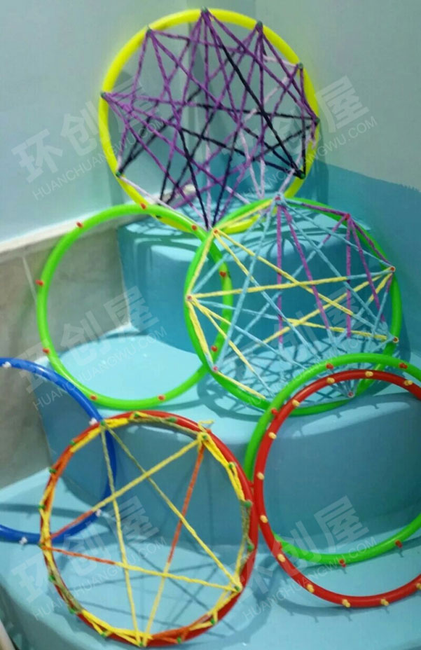 幼儿园美工区 编织乐图片