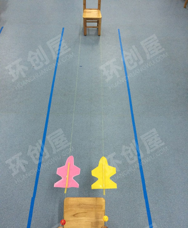 幼儿园科学区气球喷射器图片