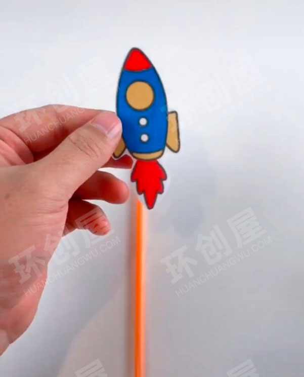 幼儿园科学区火箭发射图片