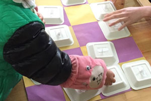 幼儿园益智区环创记忆棋图片