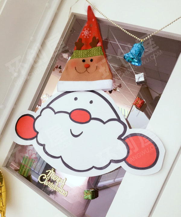 幼儿园圣诞节班级门窗装饰图片
