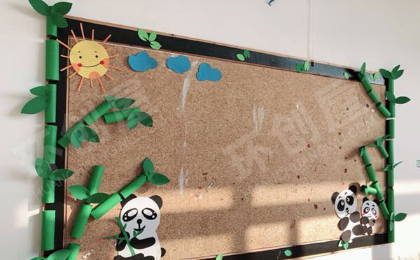 幼儿园熊猫森系风家园联系栏图片