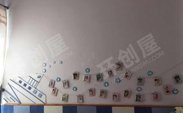 幼儿园墙面装饰作品展示图片
