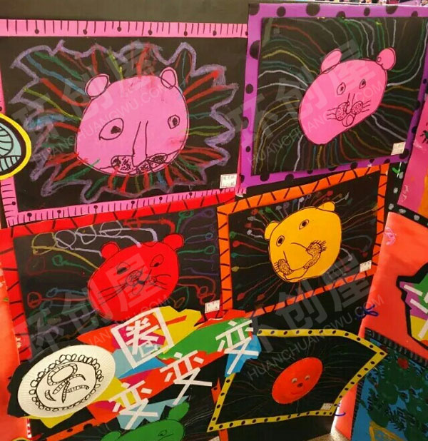 幼儿园小小画家作品展示图片