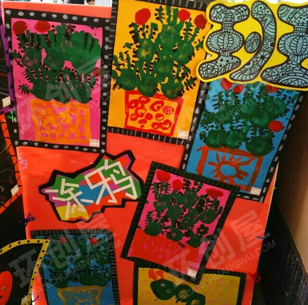 幼儿园小小画家作品展示图片