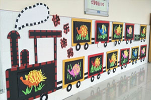 幼儿园撕贴画小刺猬作品展示图片7张