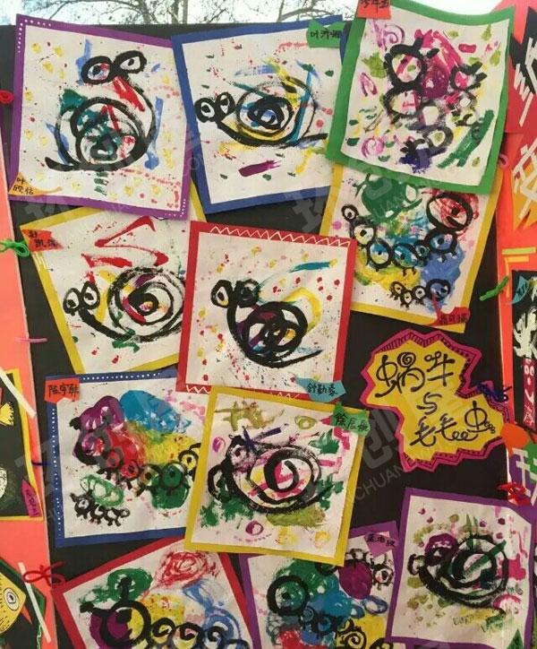 幼儿园小小画家作品展示图片
