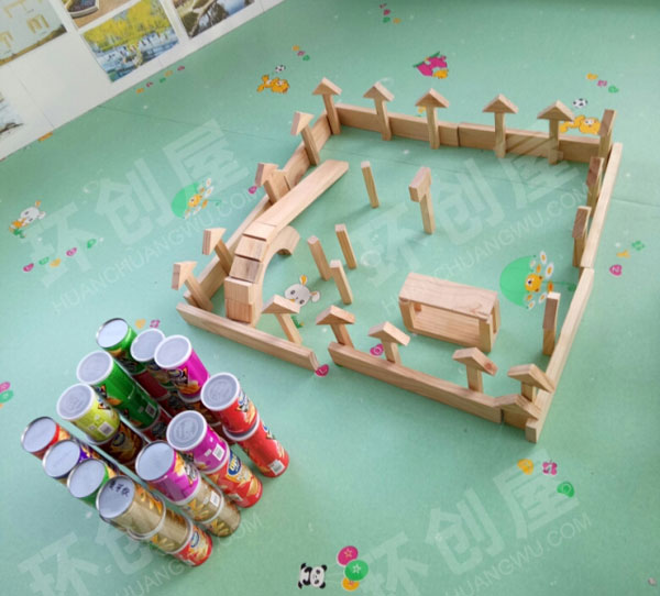 幼儿园建构区环创我们的幼儿园图片