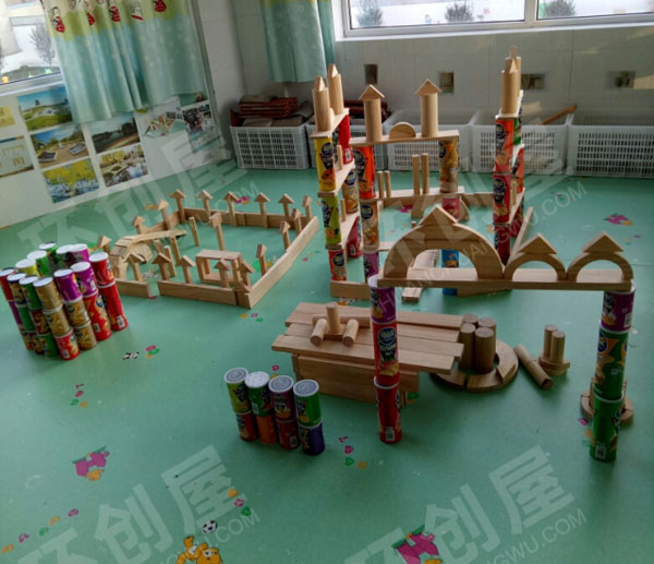幼儿园建构区环创我们的幼儿园图片