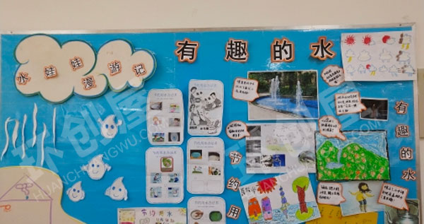 幼儿园环创有趣的水主题墙图片