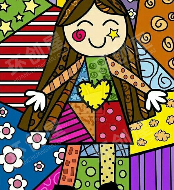 幼儿园色彩丰富绘画墙面布置图片