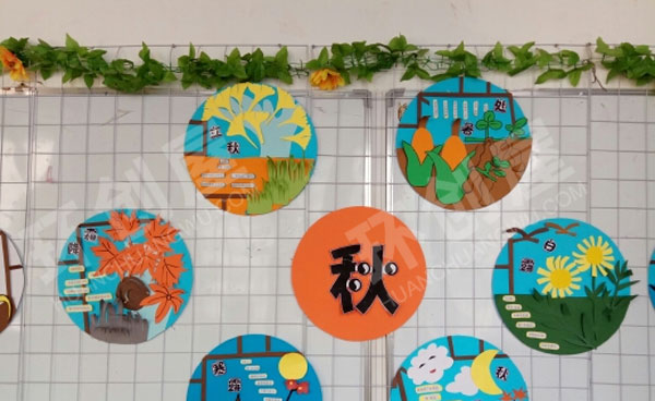 幼儿园墙面布置二十四节气图片