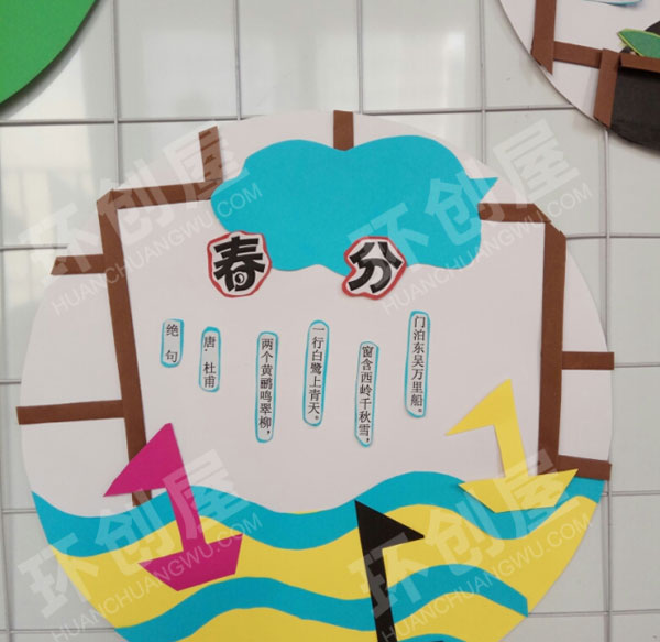幼儿园墙面布置二十四节气图片