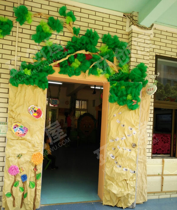 幼儿园各种门装饰环创图片