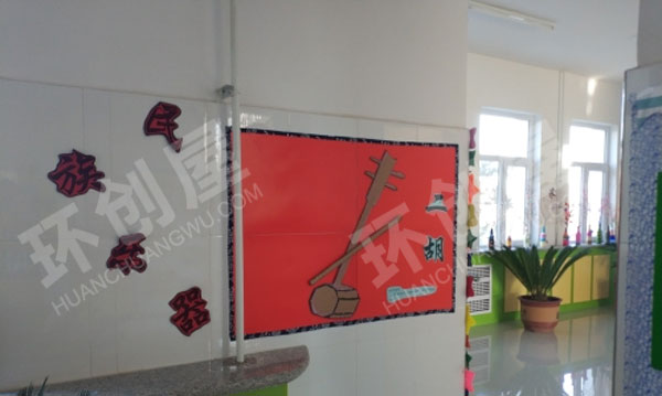 幼儿园走廊环创中国风主题墙图片