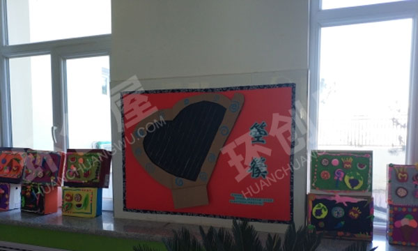 幼儿园走廊环创中国风主题墙图片
