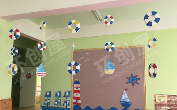 幼儿园海洋风主题家园联系栏图片