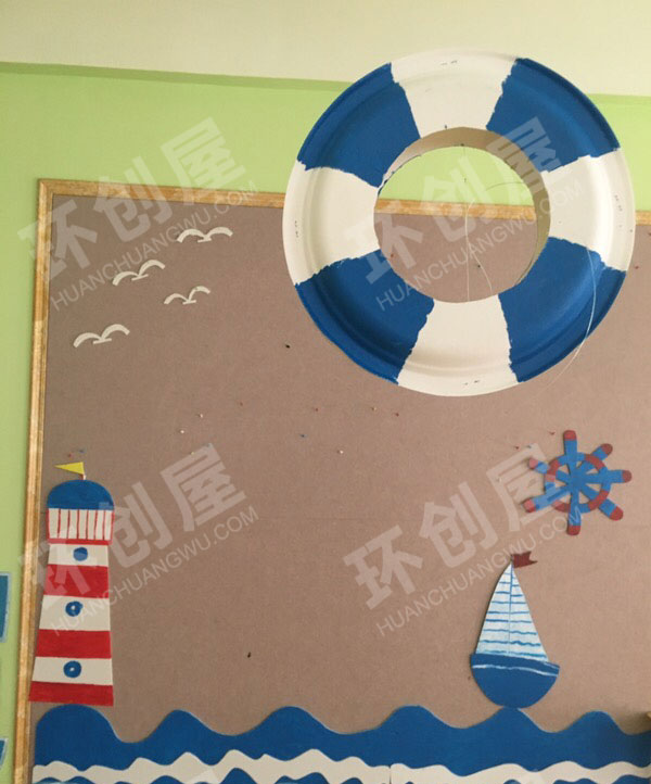 幼儿园海洋风主题家园联系栏图片