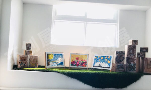 幼儿园楼道环境作品展示图片