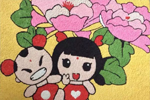 幼儿园纸浆画作品展示图片8张