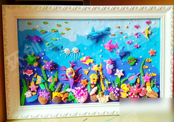 幼儿园粘土海底世界作品图片