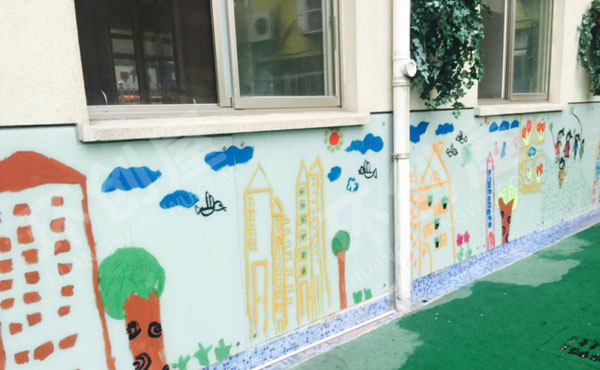 幼儿园户外墙面涂鸦图片