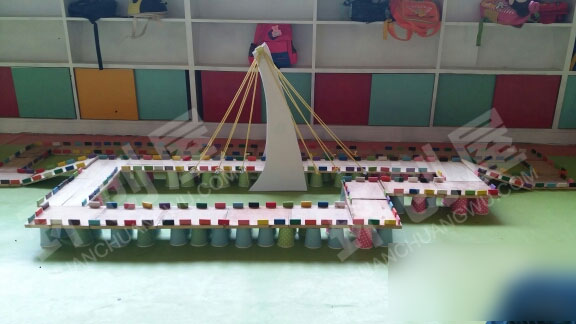幼儿园建构区家乡桥图片