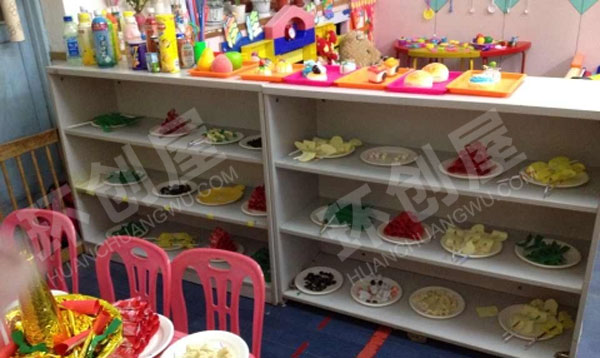 幼儿园角色游戏火锅店各色菜品图片