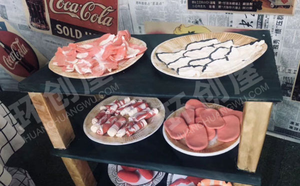 幼儿园角色游戏冬日火锅大餐图片